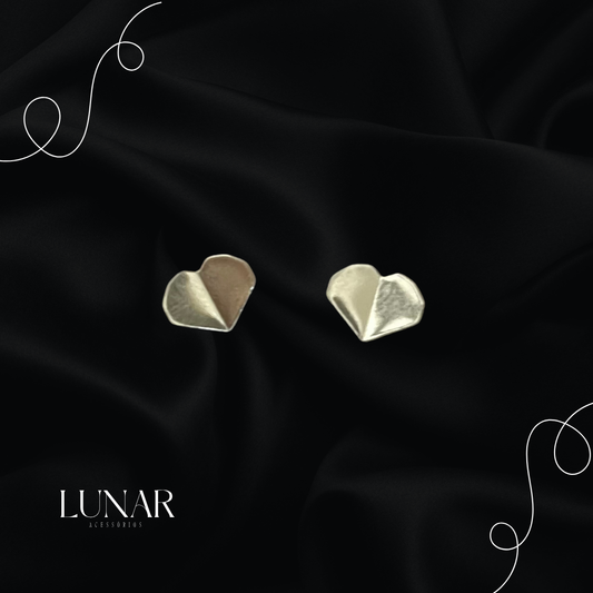 Brinco Coração Origami