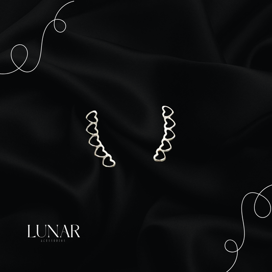 Brinco Corações Vazados