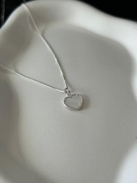 Colar em Prata Coração